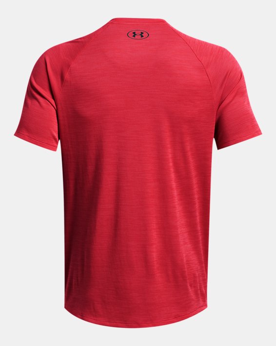 Men's UA Tech™ Textured Short Sleeve in Red image number 4